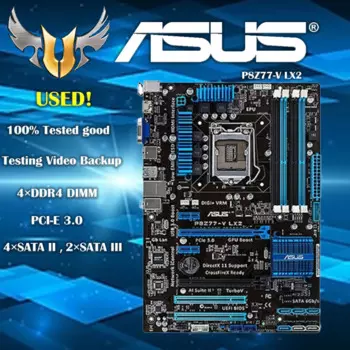 Настольная Материнская плата Asus P8Z77-V LX2 Z77 Socket LGA 1155 i3 i5 i7 DDR3 32G SATA3 USB3.0 ATX