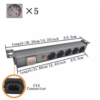 Настольная настольная розетка Электрическая розетка для встреч PDU Удлинитель 1-10AC Розетка европейского стандарта с защитой от перегрузки