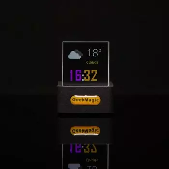 Настольные часы GeekMagic из стекла и хрусталя