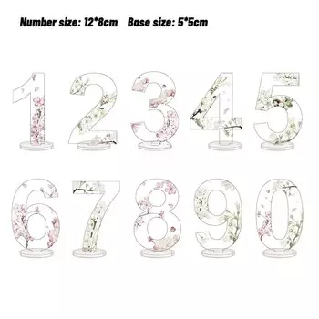 Настольные цифры MOONBIFFY акриловые