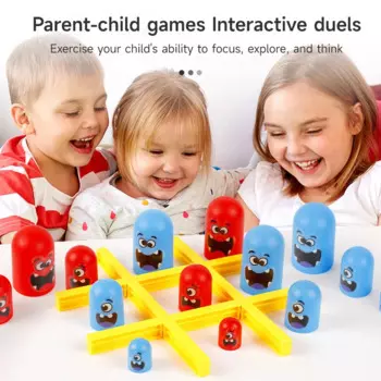 Настольные игры Tic Tac Toe, смешные настольные игры, семейная настольная игра, большая едящая маленькая шахматная головоломка, игрушки для родителей и детей, интерактивные игрушки для детей