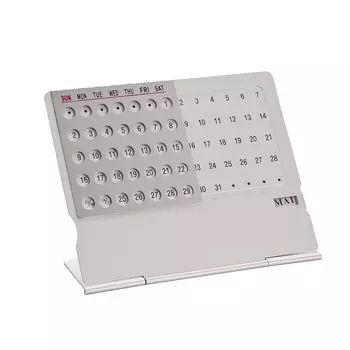 Настольный календарь HE DAO серебристый