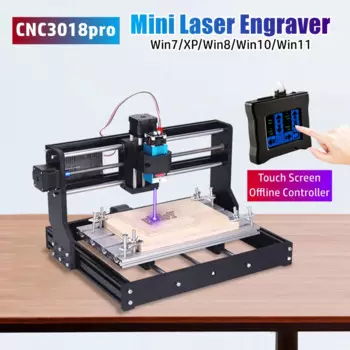 Настольный лазерный гравер CNC3018pro, сенсорный экран, автономный контроллер, ЧПУ, устройство для резки печатных плат, гравировальный станок «сделай сам»