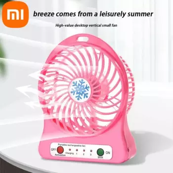 Настольный вентилятор Xiaomi, портативный USB-вентилятор с подзарядкой, вертикальный, бесшумный, с регулировкой скорости