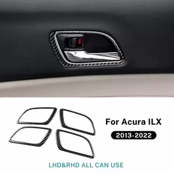 Настоящая мягкая наклейка из углеродного волокна для Acura ILX 2013 2014 2015 2016 2017 2018 2019 2020 2021 2022 рамка для ручки интерьера автомобиля