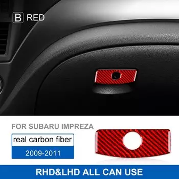 Настоящая мягкая наклейка из углеродного волокна для Subaru Impreza 2009 2010 2011, центральная консоль, аксессуары для интерьера автомобиля