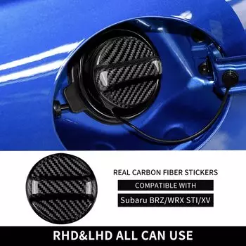 Настоящая жесткая наклейка из углеродного волокна для Subaru BRZ WRX STI XV для Toyota Lexus Mazda, универсальная фотоотделка красного цвета