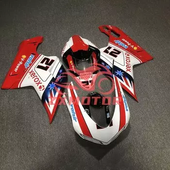 Настраиваемые обтекатели для Ducati 848 1098 1198 1098s 1198s, комплект обтекателей для мотоцикла, комплект кузова из АБС-пластика, полные детали