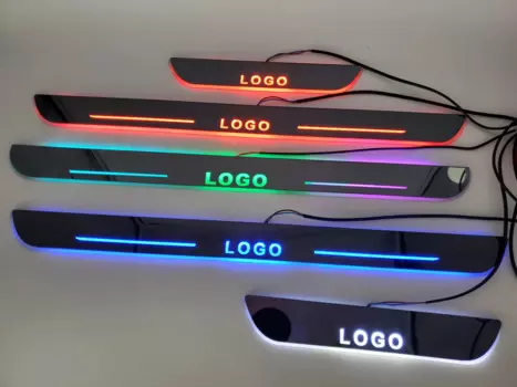 Настраиваемые Светодиодные накладки на дверные пороги для Subaru levorg, 4 шт.