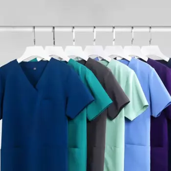 Настраиваемый Логотип, медицинские скрабы, униформа для женщин, наборы для медсестры, больницы, хирургии, платья, стоматологическая клиника, салон красоты, спецодежда