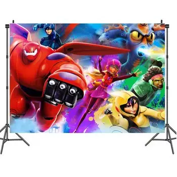 Настраиваемый виниловый гобелен Baymax для вечеринки