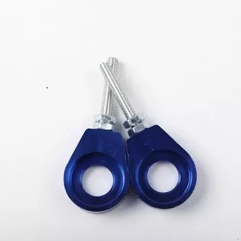 Натяжитель цепи мотоцикла, Алюминиевый Регулятор, 1 пара, 7 цветов, 12 мм 15 мм, отверстие для заднего колеса, универсальный, для мотокросса