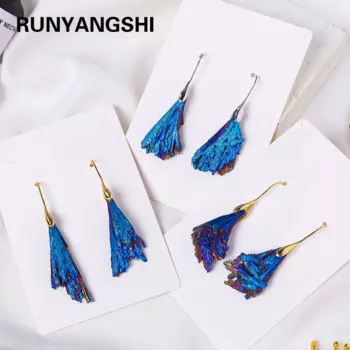 Серьги из камня Runyangshi