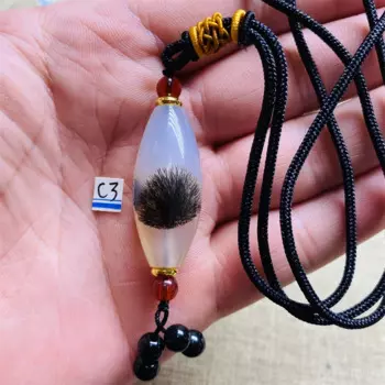 Ожерелье из натурального халцедона Gzibeads