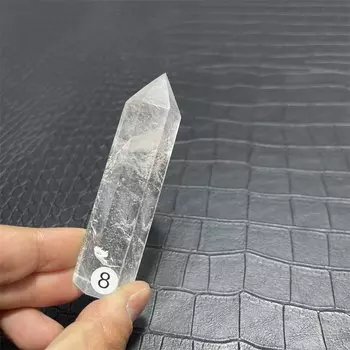 Натуральная кристаллическая лечебная прозрачная кварцевая точечная палочка башня