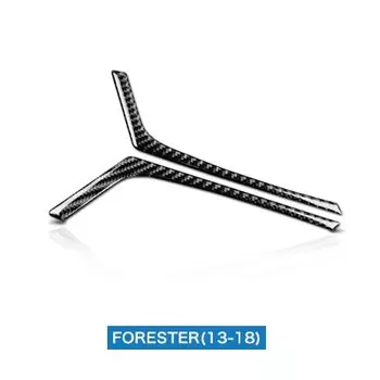 Натуральное мягкое углеродное волокно для Subaru Forester 2013, 2014, 2015, 2016, 2017, аксессуары для салона автомобиля, задняя дверная ручка, отделочные наклейки