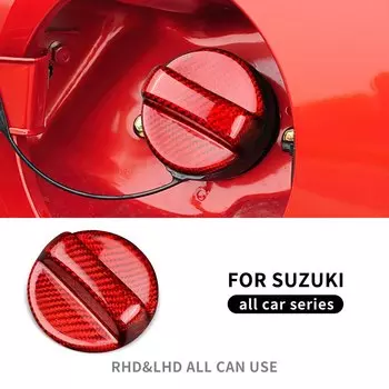 Натуральное твердое углеродное волокно для Suzuki Swift Alto Ignis S-Cross Alivio Kizashi крышки топливного бака автомобиля стикер универсальная отделка Аксессуары