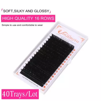 Натуральные норковые ресницы ручной работы 40 шт. 7-16 мм индивидуальные, наращиваемые ресницы, накладные ресницы 16 рядов 2D 3D накладные ресницы