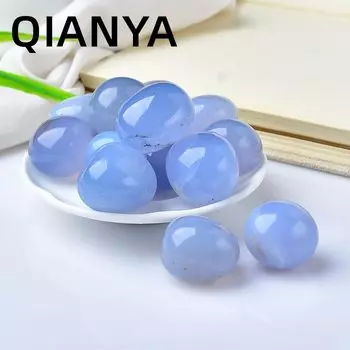Натуральные синие халцедоновые и агатовые кристаллы QIANYA