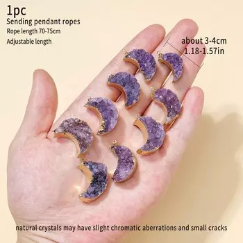 Натуральный аметистовый кулон Runyangshi