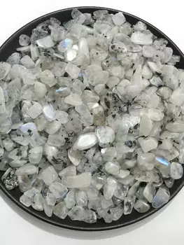 Натуральный белый лунный камень, гравий STONE BROTHERS 100г