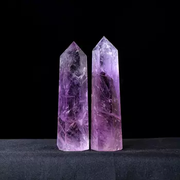 Натуральный бразильский аметист, одноточечная башня Apengshi