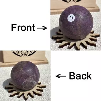 Натуральный фиолетовый шар, энергетическая полировка, массаж, фиолетовый свет, кристалл, кварц, медитативный домашний декор, драгоценный камень, сфера, подарок, 1 шт.