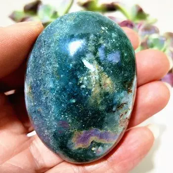 Натуральный камень, красивый океан, яшма, ладонь, дух, медитация, фэн-шуй, экзорцизм, кристалл, украшение для дома