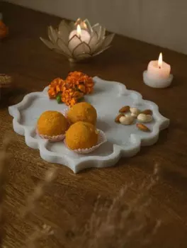 Натуральный камень, под старину, яркий, белый мрамор, поднос для ювелирных изделий, поднос для тарелок