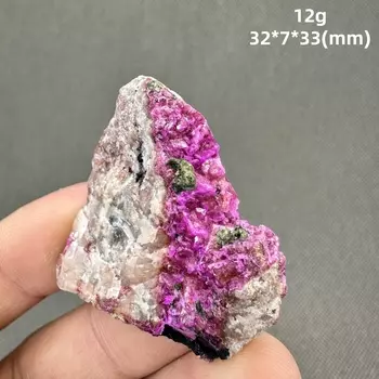 Натуральный кобальто-кальцит, минеральный образец кобальто-кальцита + целебные кристаллы кварца и камни, драгоценный камень