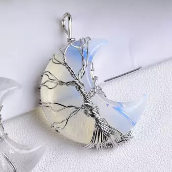 Натуральный кристалл подвеска Луна Harmonious Crystalloid