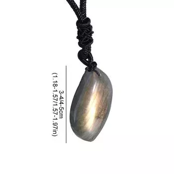 Натуральный лабрадорит, голубой, кристалл, подвеска