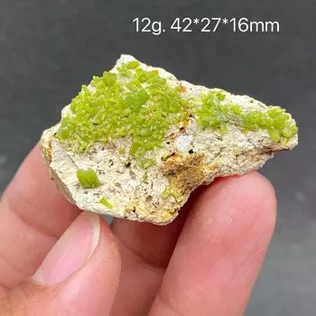 Натуральный пироморфит, кристалл