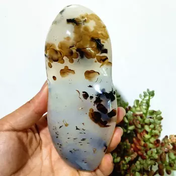 Фэн-шуй украшение из агата с растением