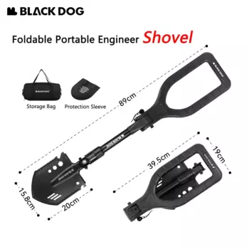 Naturehike BLACKDOG уличная инженерная лопата многофункциональная марганцевая сталь утолщенная автомобильная складная лопата походная лопата