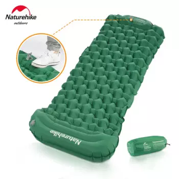 Naturehike матрас для ног, сверхлегкий портативный надувной спальный коврик, складной коврик для путешествий, пляжа, пикника, кемпинга