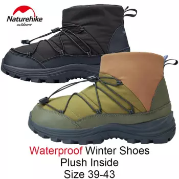 Naturehike непромокаемая зимняя обувь, термокроссовки для кемпинга и пешего туризма, теплые зимние ботильоны, нескользящая обувь, износостойкая, размер 39-43