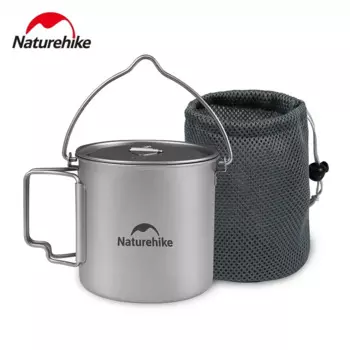 Naturehike новая кемпинговая ультратонкая титановая чашка титановый горшок для улицы Складная посуда для пикника уличная кухня