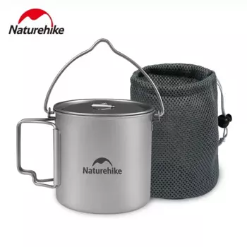 Naturehike новая кемпинговая ультратонкая титановая чашка титановый горшок для улицы Складная посуда для пикника уличная кухня