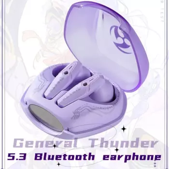 Наушники Genshin Impact Thunder General TWS, беспроводные наушники 5,3, Bluetooth, HIFI, шумоподавление, голос, Iphone, Android, портативные наушники