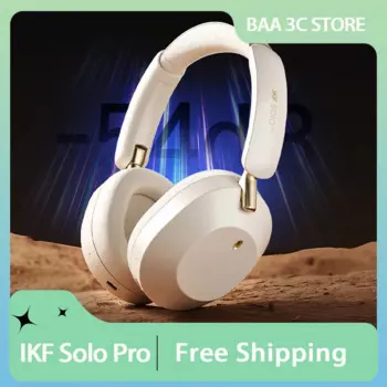 Наушники IKF Solo Pro, беспроводные Bluetooth, активный шум Anc, длительный срок службы, Hi-Fi качество звука, игровая гарнитура, аксессуары для ноутбуков