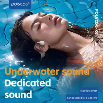 Наушники POLVCDG X6 с костной проводимостью, Bluetooth-наушники, память 32 ГБ, IPX8, водонепроницаемые, для плавания, бега и езды на велосипеде