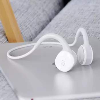 Наушники с костной проводимостью, Беспроводная Bluetooth-гарнитура, стерео, с защитой от пота, с микрофоном, для бега, велоспорта, походов, наушники с открытыми ушами