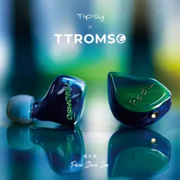 Наушники-вкладыши Tipsy TTromso с ЖК-диафрагмой и динамическим блоком высокого разрешения и кабелем 0,78 2 контакта 3,5 мм