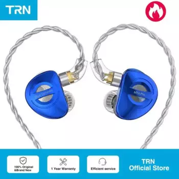 Наушники-вкладыши TRN MT4 PRO 2DD, бас, Тип C, двойной динамик, HiFi, шумоподавление, гарнитура, наушники-вкладыши, мониторы