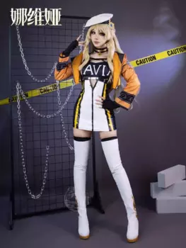 Navia косплей игра геншин ударопрочный аниме женское сексуальное платье пальто гоночный костюм одежда для ролевых игр Хэллоуин Вождение наряд в наличии