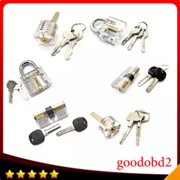 Навесной замок Goodobd2, 6 шт., прозрачный, для тренировок, для обучения слесарному инструменту