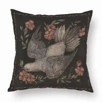 Наволочка 45x45 см, цветочный принт, полиэстер