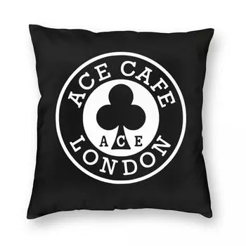 Наволочка Ace Cafe London квадратная из полиэстера и льна