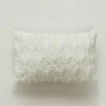 Наволочка CANIRICA белая с вышивкой 30x50